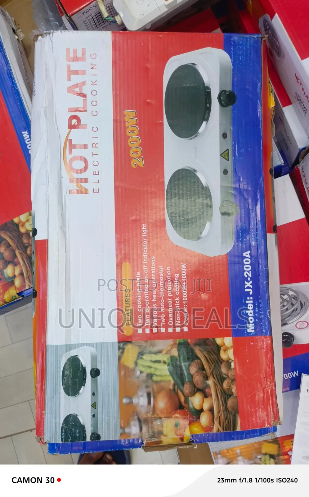 Double Electric Hot Plate Cooker.