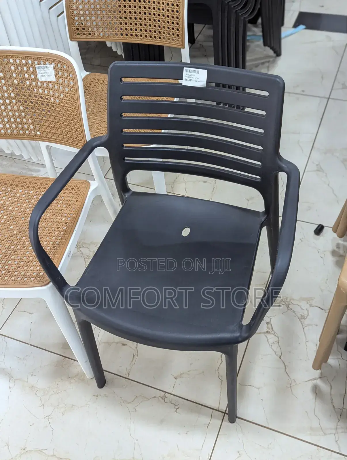 Black Dinning Plastic Chairs