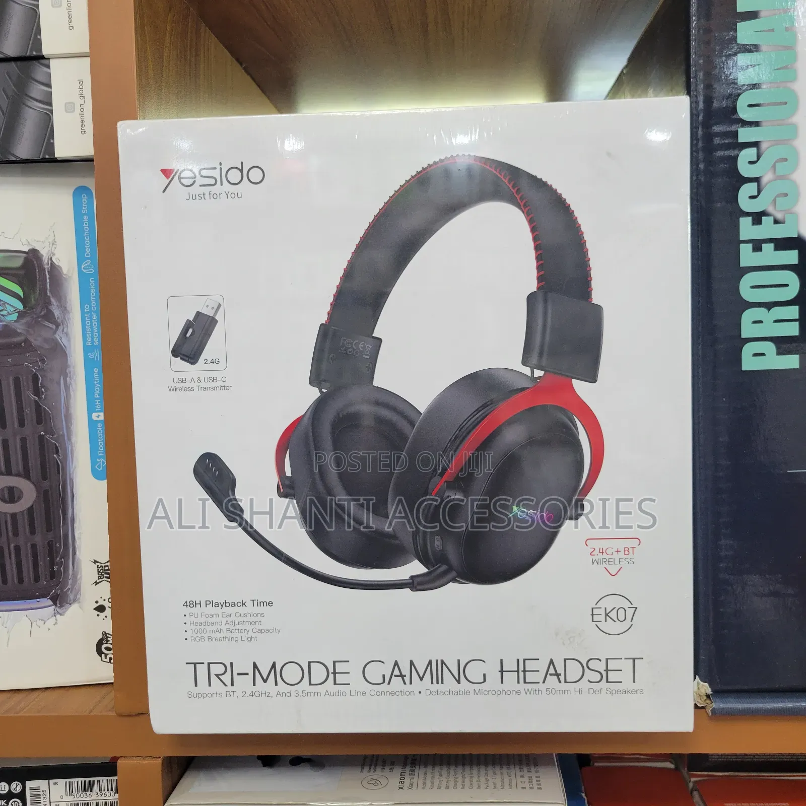 Tri Mode Gaming Headset With Wireless Receiver