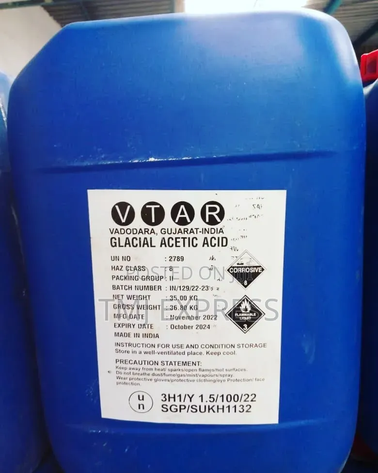 Acetic Acid Glacial 35kg Drum