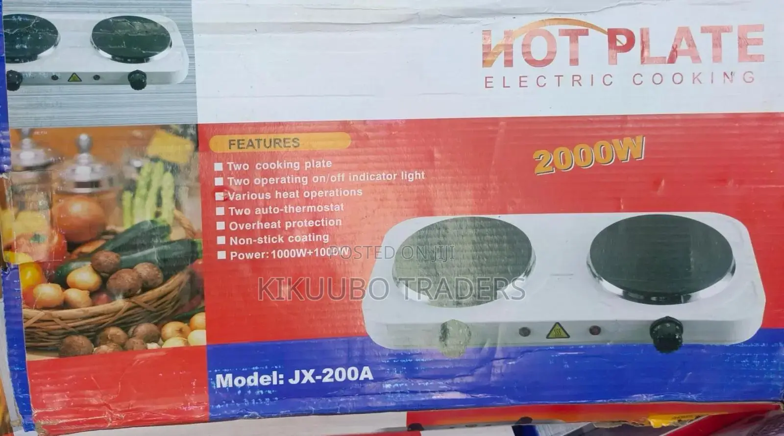 Double Solid Electric Hotplate
