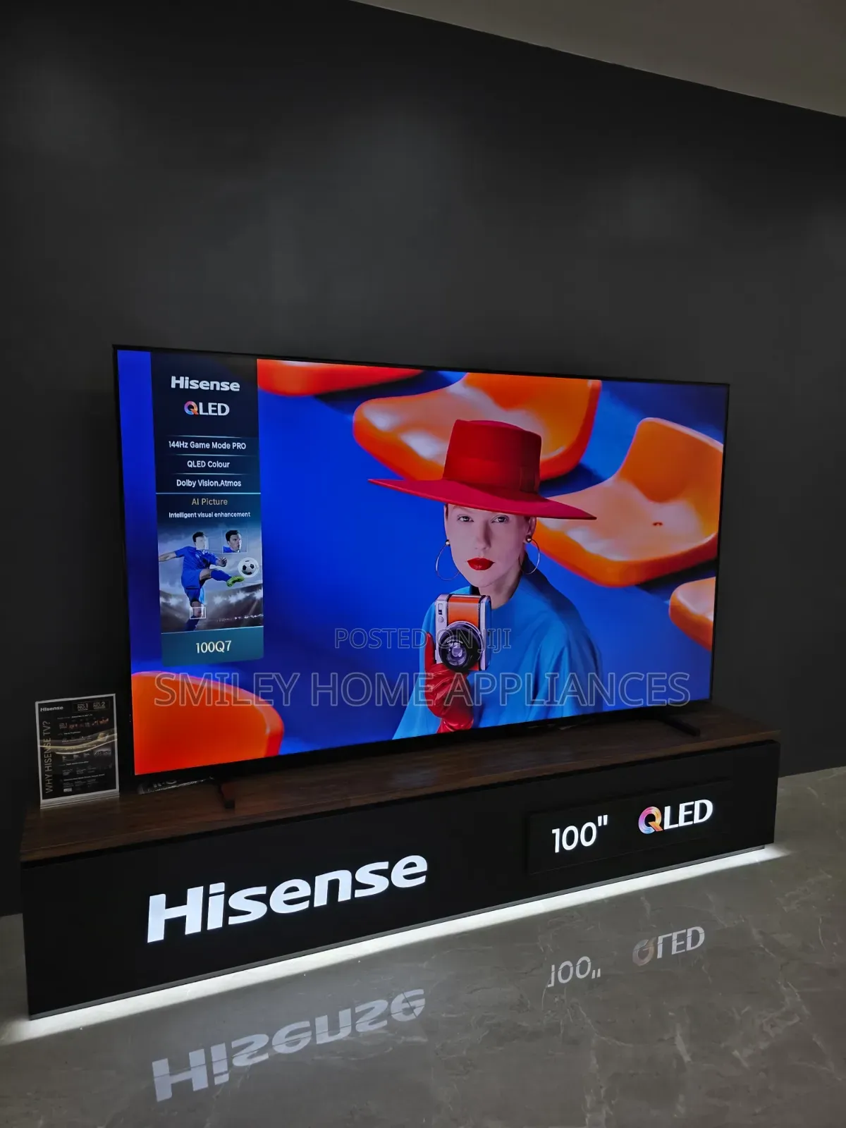 Hisense 100q7q-Rm 100inches Q7series Quantum Dot Display Smart Tv