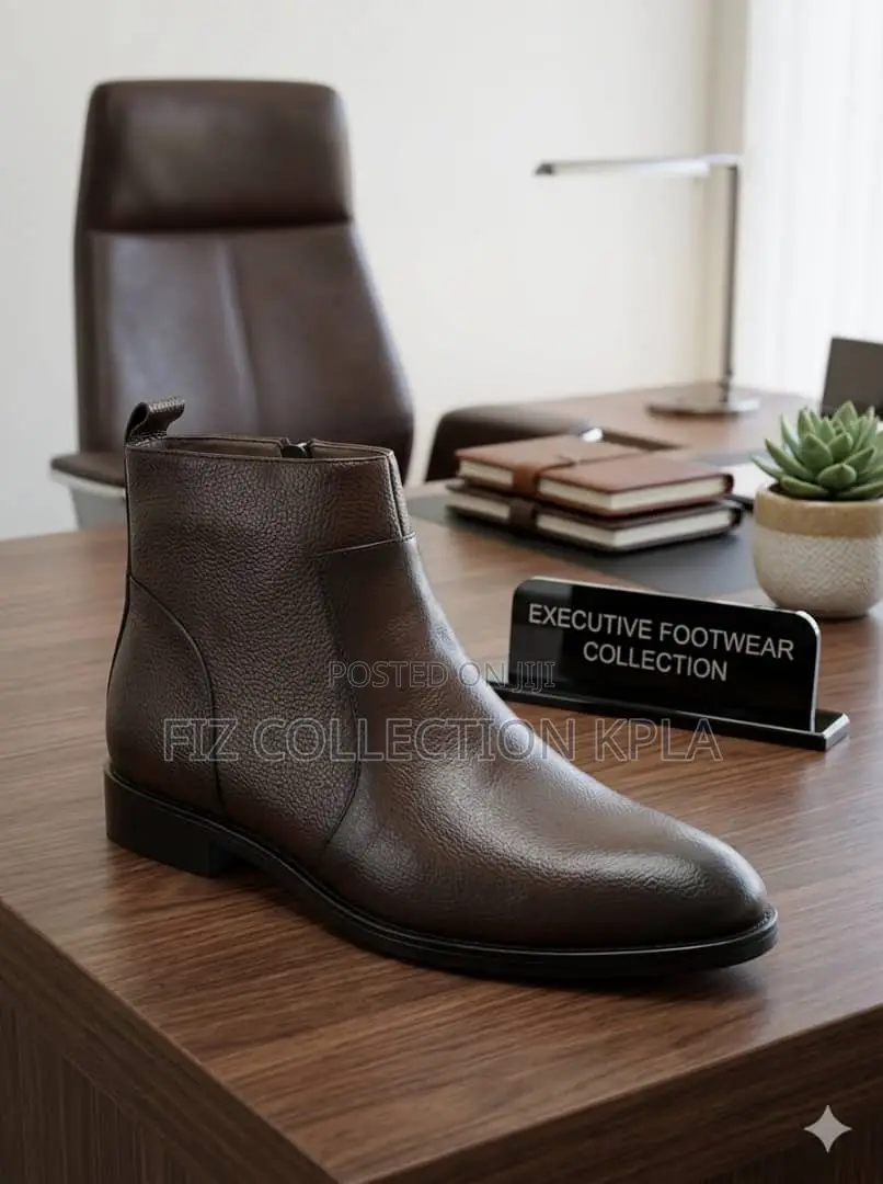 Crown Heritage Pure Leather Chelsea Boot – Coffee Brown