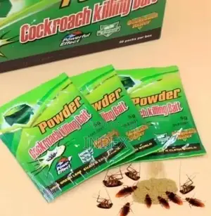 50pc Box of Green Leaf Cockroach Killing Powder