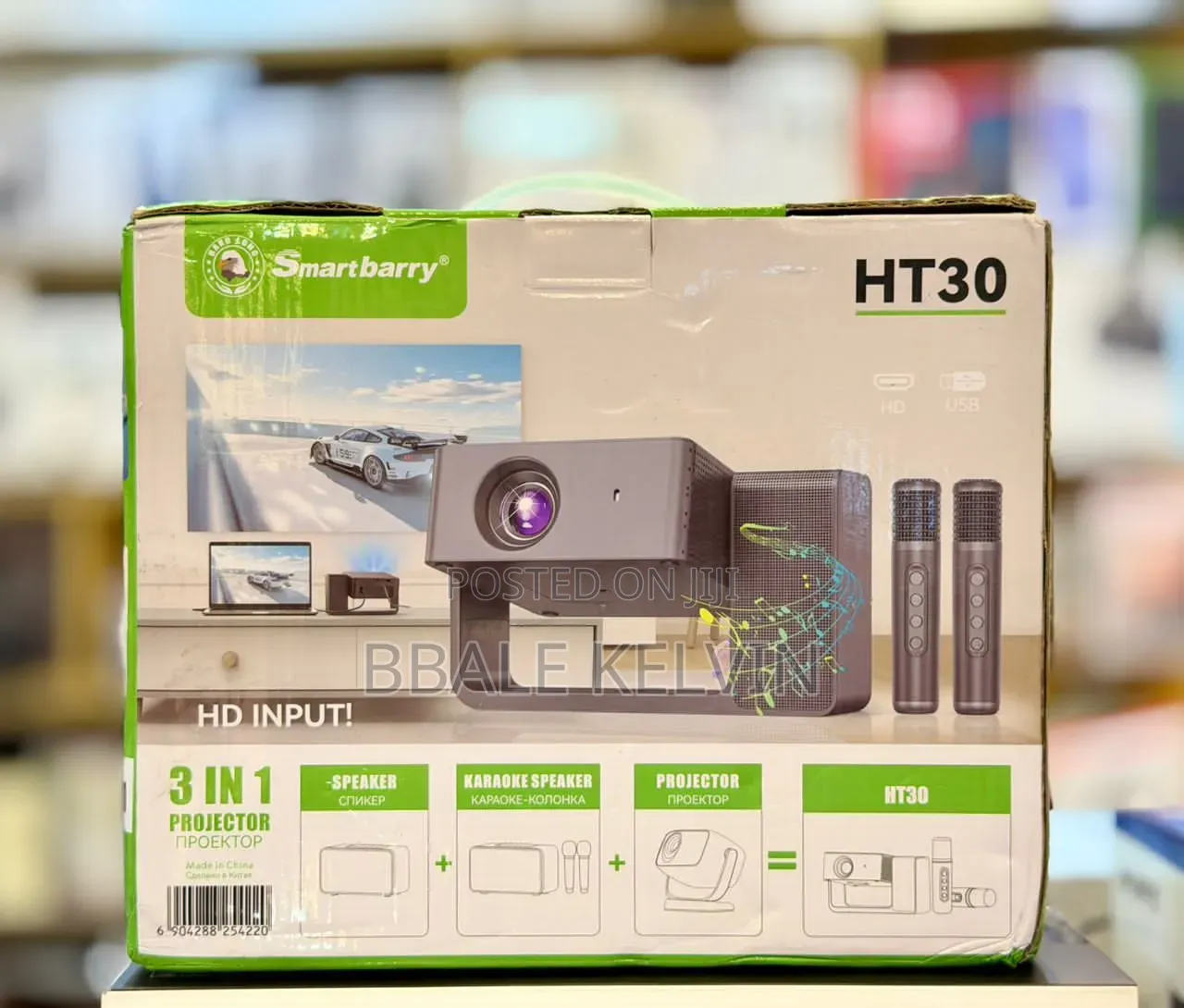 Smartbarry Ht30 High-Definition Karaoke Style Projector, 5g