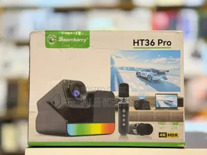 Smartbarry Ht36 Pro Smart Projector With Wireless Microphone