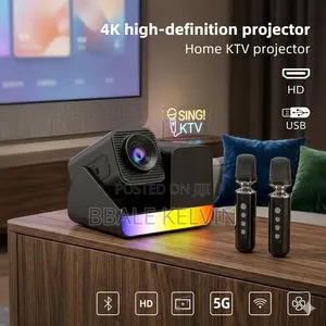 Smartbarry Ht36 Pro Smart Projector With Wireless Microphone