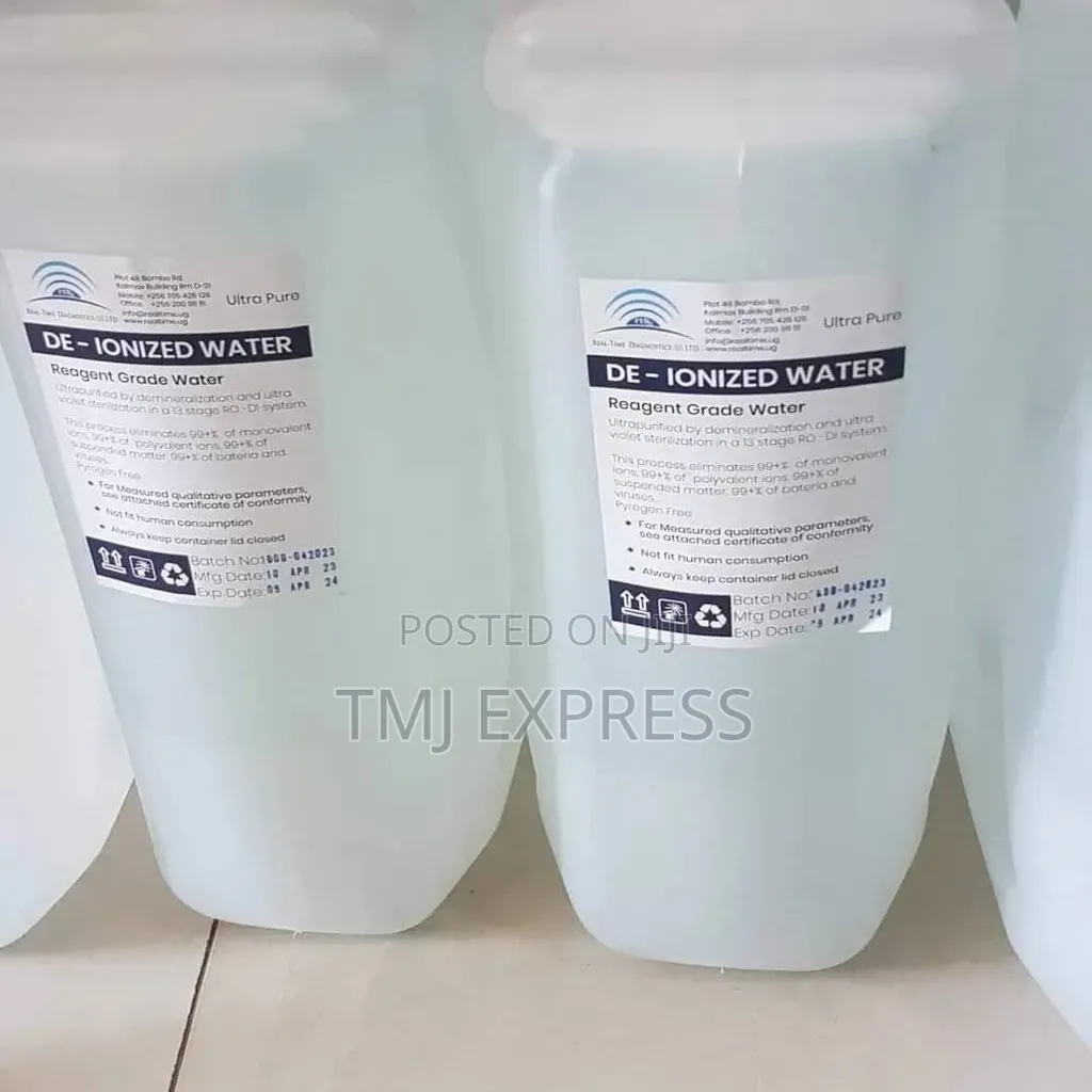 De-ionized/Distilled Water - (20ltrs)