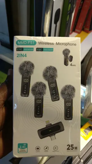 4in1 Lapel Mic Anc Clip-on Magnetic Buckle Microphone Led Display