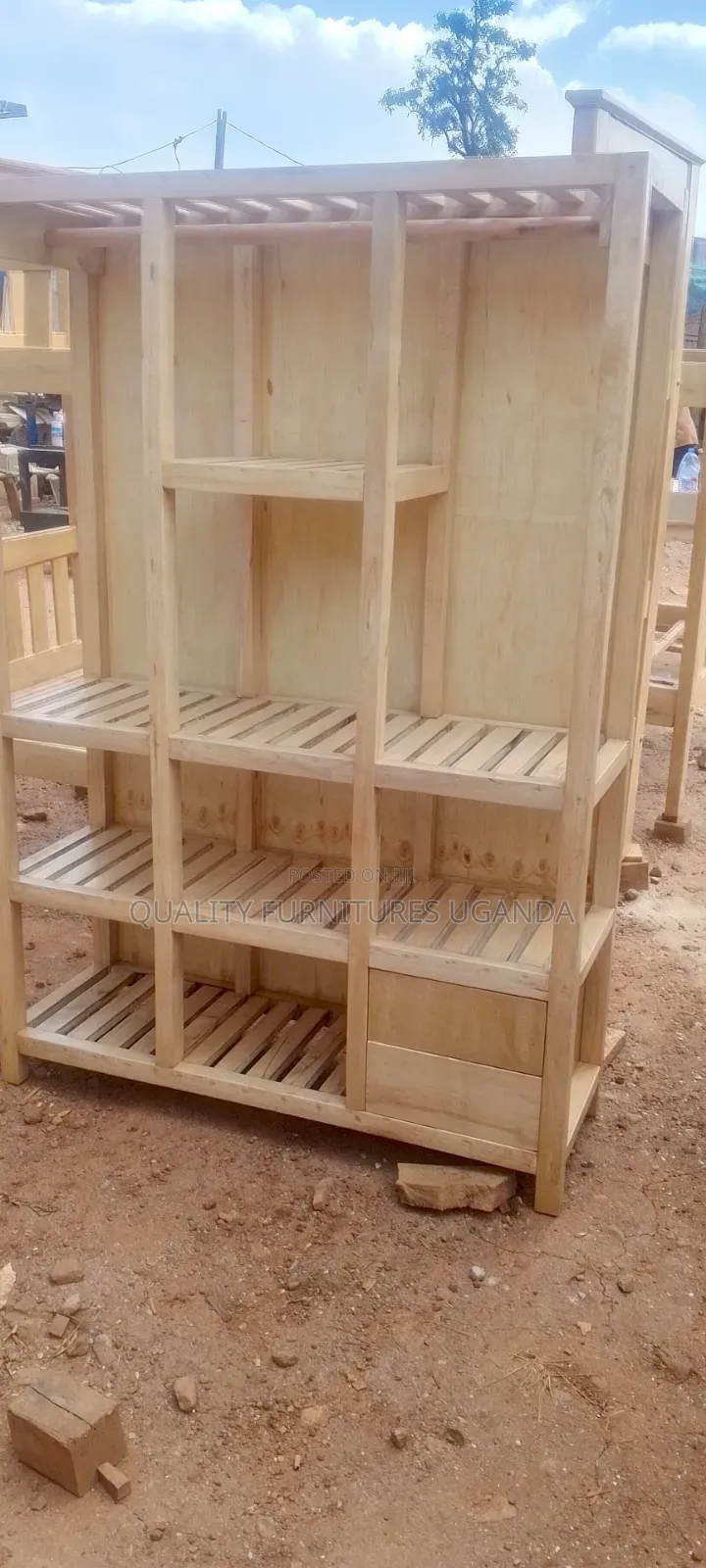 Natural Colored Wardrobe 4ft