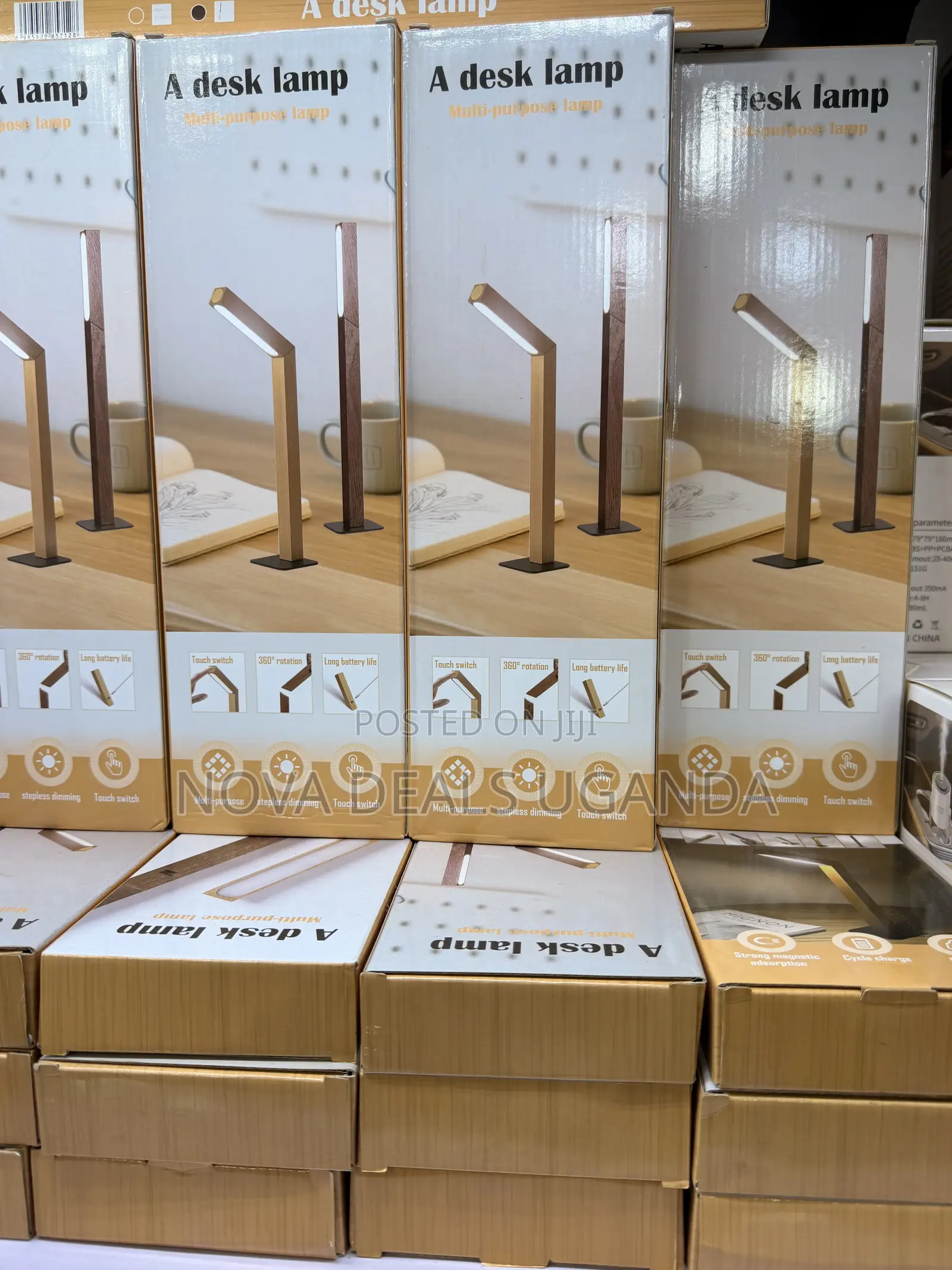 Rechargeable Wooden Multi-Purpose Led Desk Lamp