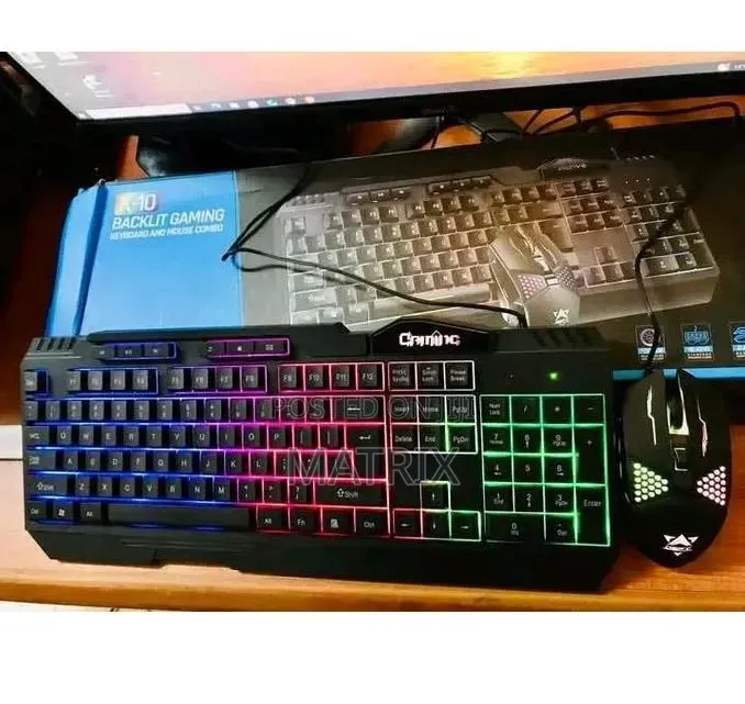 Backlit Gaming Keyboard And Mouse Combo Mechanical Gaming