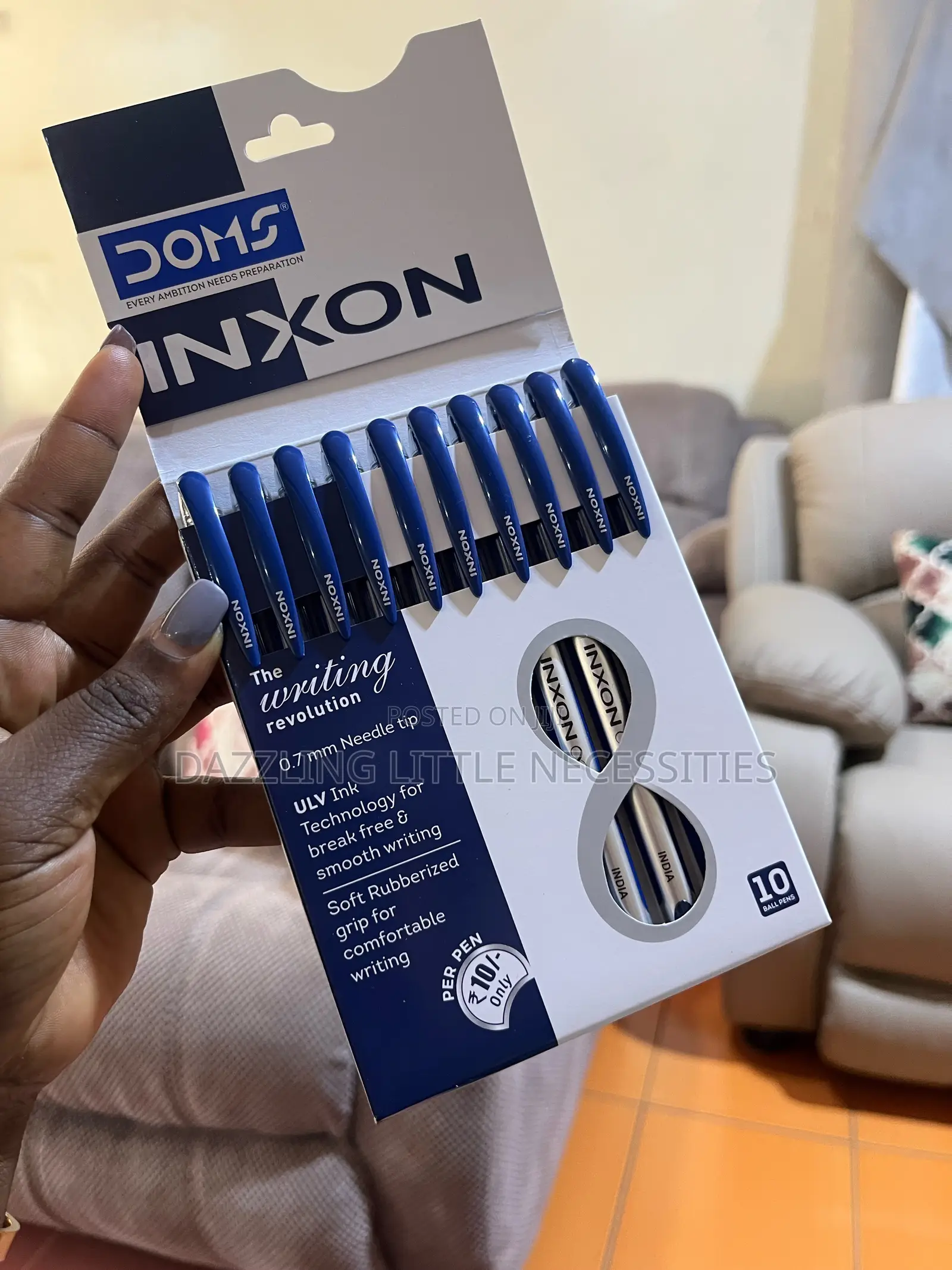 Doms Inxon Blue Pens (Pack of 10)
