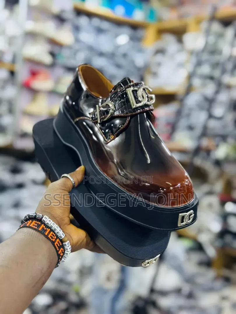 Dolce Gabbana Patent Black Leather Shoes