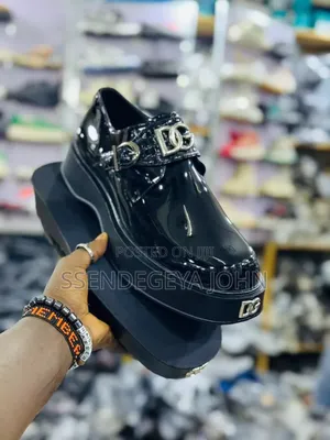 Dolce Gabbana Patent Black Leather Shoes