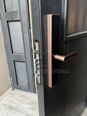 Luxury Biometric Smart Door Lock - Rose Gold Black