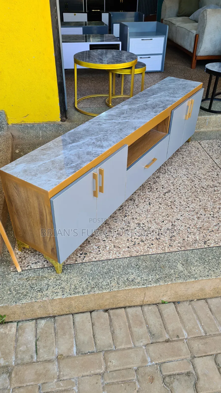 Marble Top Tv Stand