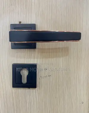 Luxury Matte Black Rose Gold Designer Door Handle