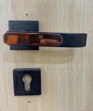 Sleek Minimalist Matte Black Interior Door Handle