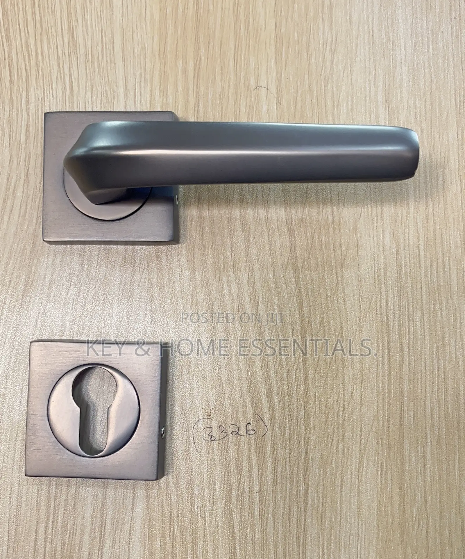 Premium Brushed Satin Nickel Door Handle (Grade 3326)