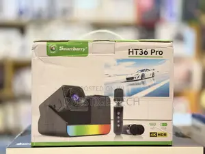 Smartbarry Ht36 Pro Smart Projector With Wireless Microphone