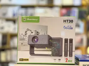 Smartbarry Ht30 High-Definition Projector With Microphone Speaker