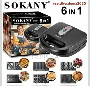 Portable New 6 in 1 Sokany Sandwich Maker