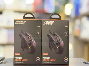 Porodo Gaming 8d RGB Wired Mouse With 7200 Dpi, 8 Programmable Button