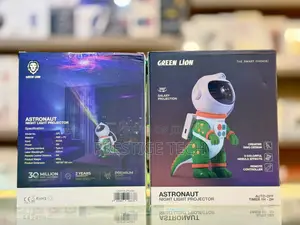 Green Lion Astronaut Night Light Projector 360° Galaxy Projection