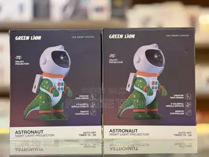 Green Lion Astronaut Night Light Projector 360° Galaxy Projection