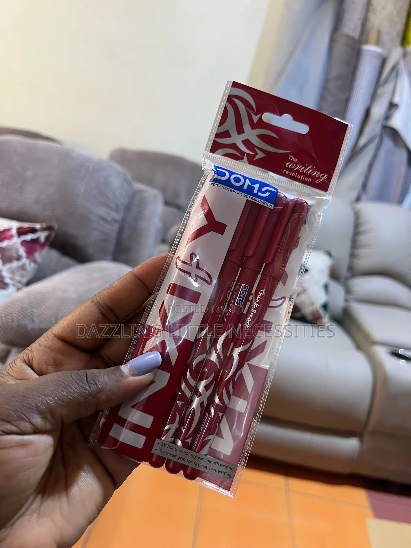 Doms Inxify Pens (Pack of 5) - Red