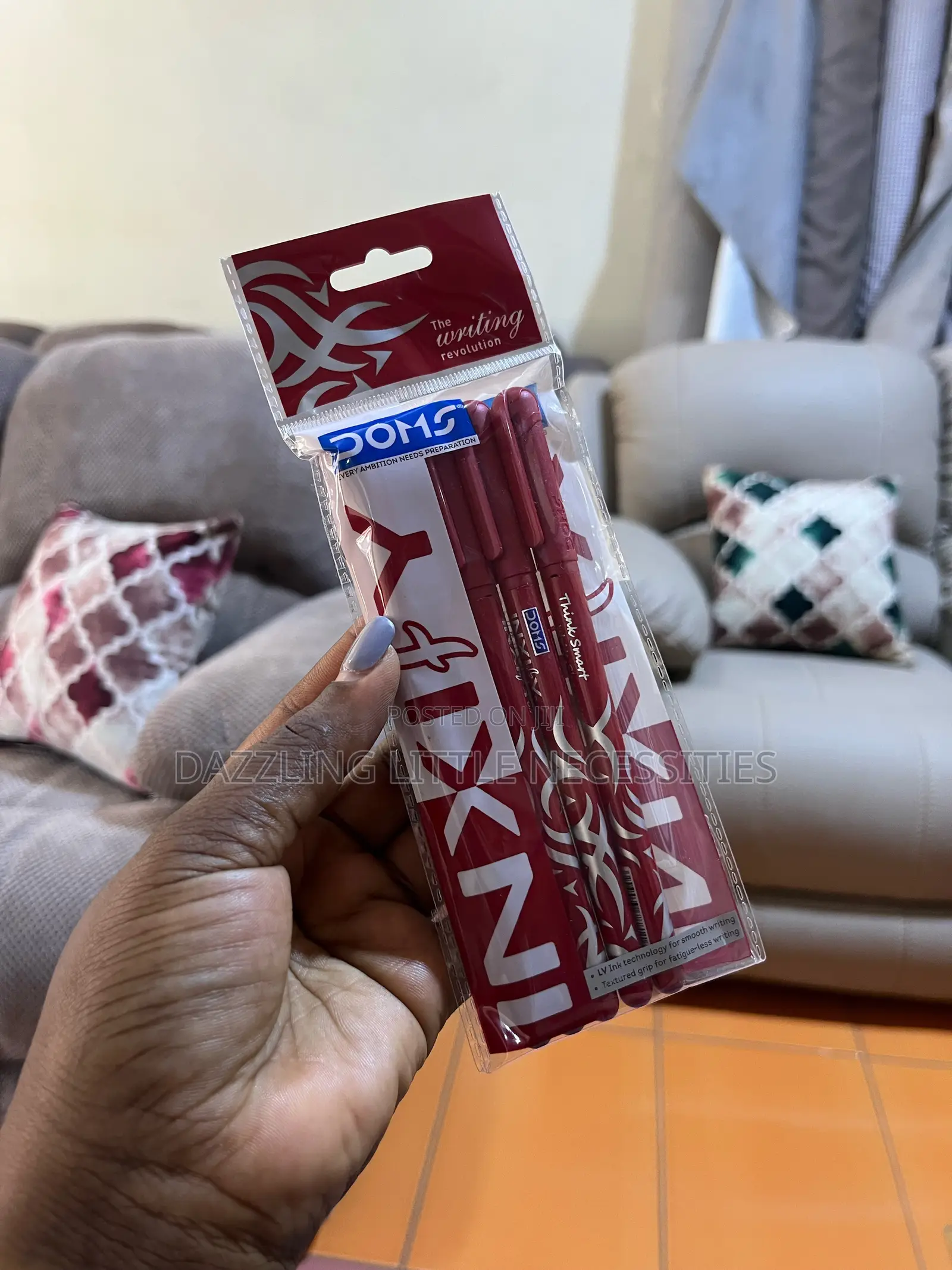 Doms Inxify Pens (Pack of 5) - Red