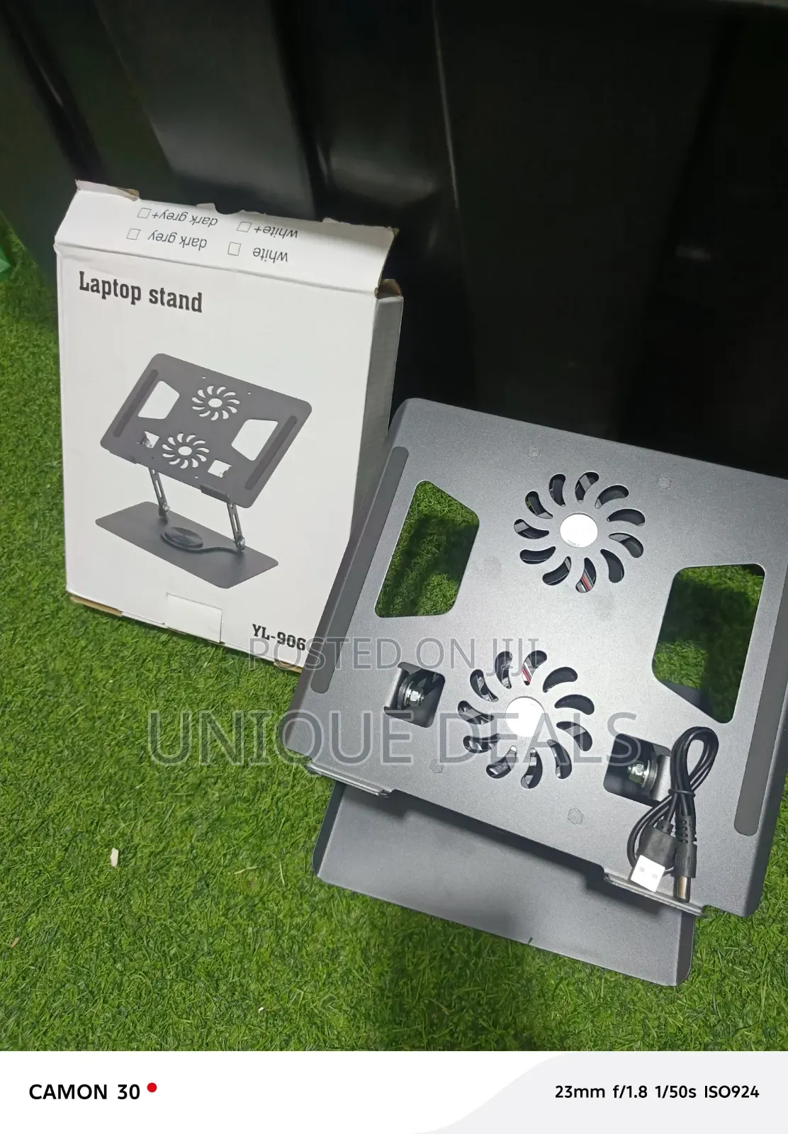 360° Swivel Adjustable Laptop Stand With Inbuilt Fans