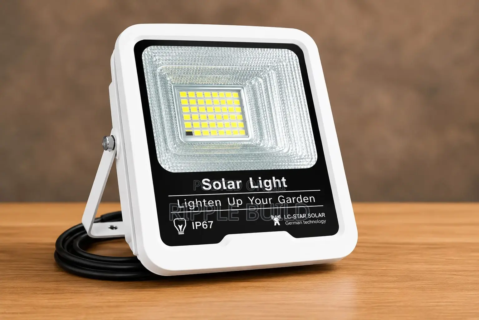 100w Solar Flood Light With Panel Motion Sensor – Kampala