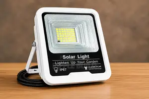100w Solar Flood Light With Panel Motion Sensor – Kampala