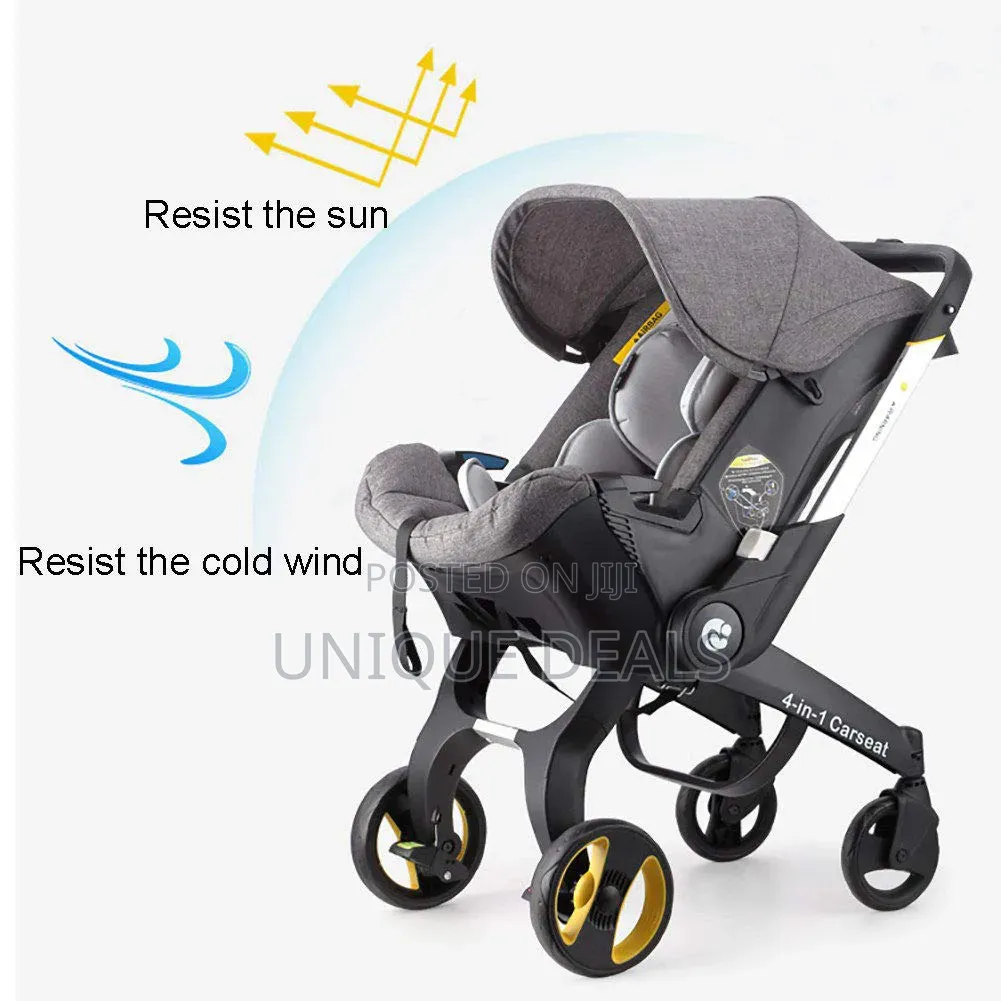 Foldable 4-in-1 Baby Stroller and Car Seat Combo