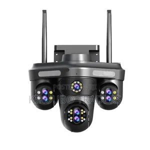 Ip Camera Wifi Triple Lens 10x Zoom Three Screens Outdoor PTZ Camera