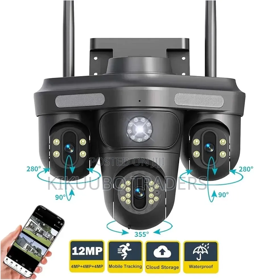 Multi-Lens and Multi-Screen Outdoor Wifi Security Camera