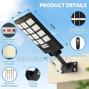 Solar Street Lights Outdoor, Waterproof Motion Sensor