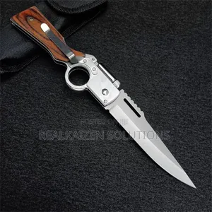 Ak47 Flipper Pocket Folding Knife With Push Button Lock | Led