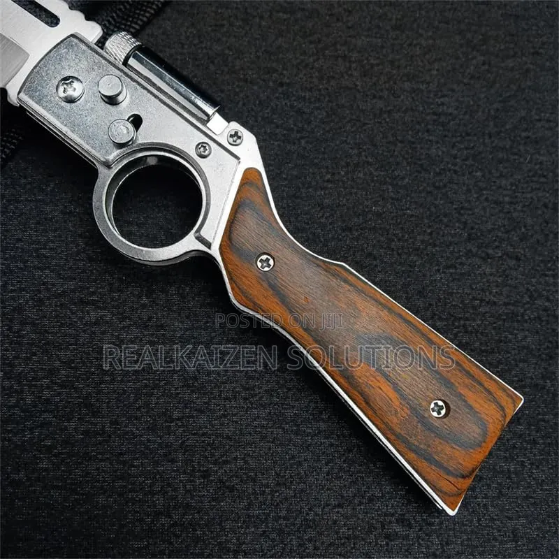Ak47 Flipper Pocket Folding Knife With Push Button Lock | Led
