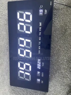 Led Digital Wall Clock With Temperature Display |Calendar |Usb Power