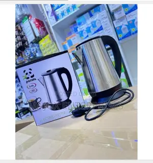 Panda Electric Kettle Parcolator - Silver