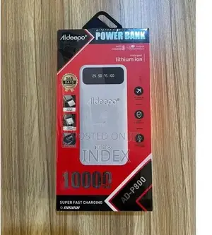Aldeepo Ad-P800 10,000mah Super Fast Charging Power Bank