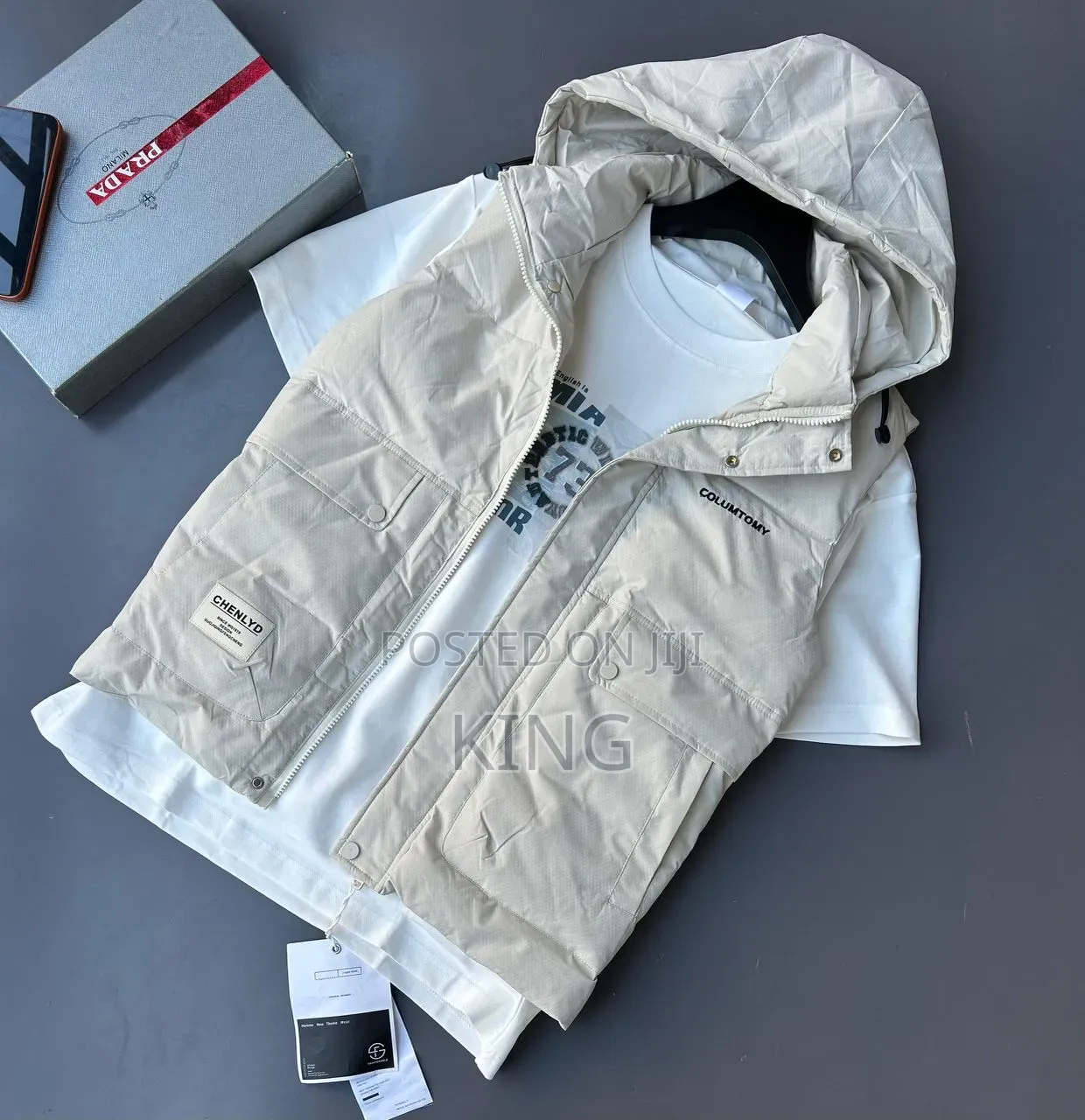 Hoody Half Jacket . Hoodie Removable