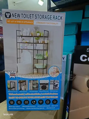 Plastic Steel Toilet Organizer Shelf