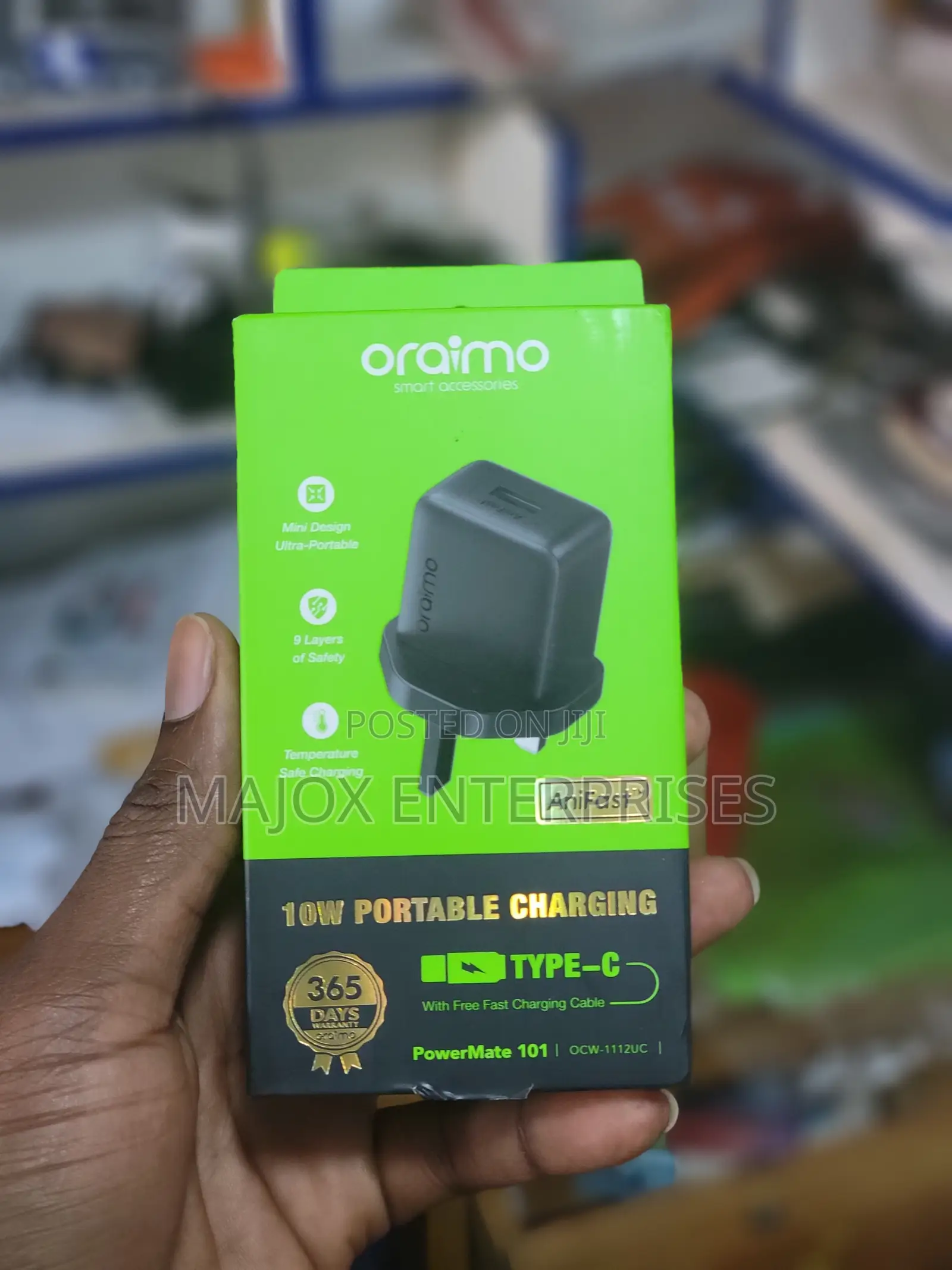 Oraimo Fast Charging Charger With Micro Usb Cable / Type Cblack