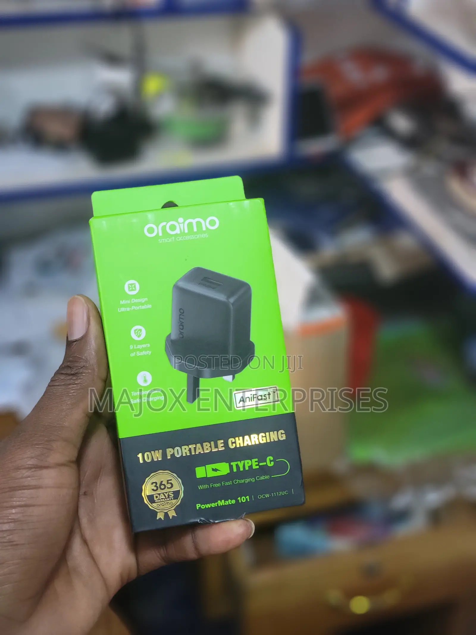Oraimo Fast Charging Charger With Micro Usb Cable / Type Cblack