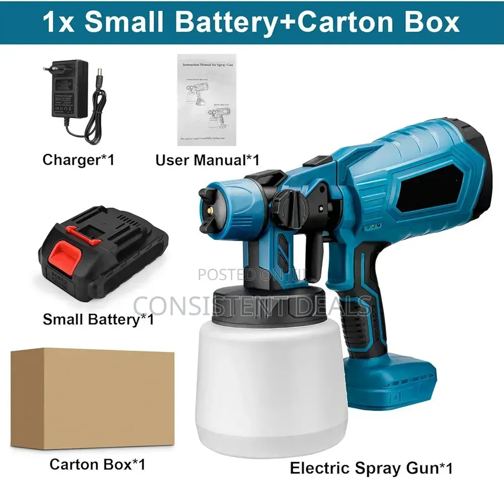 Paint Gun, Cordless Battery Paint Sprayer