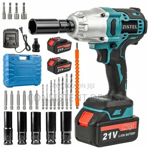 High-Torque Cordless Electric Impact Wrench Kit